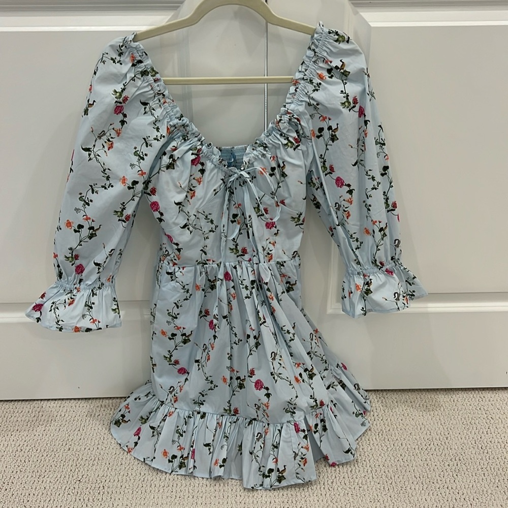NWOT Hill House Home Samantha Nap Dress in Pond Floral Size S - Picture 2 of 5